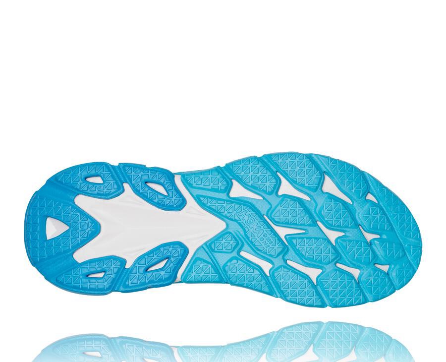 Tenis Hoka One One Hombre Blancos/Azules - Clifton Edge - ECTH43568